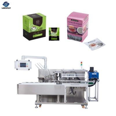 China Multi function automatic coffee pod box packing coffee food cartoning machine for tea for sale