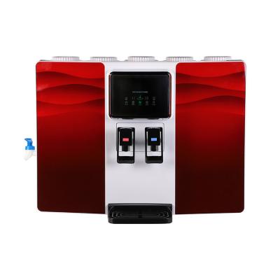 China Instant Hot Cold Water Desktop 5 Stage Reverse Osmosis Water Dispenser With Ice Maker Hot Water Dispenser for sale