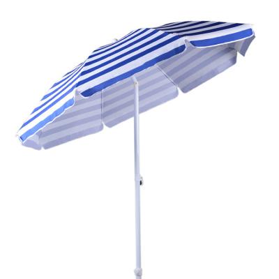 China CLASSIC Size Custom Logo Beach Umbrella Outdoor Waterproof Sun Shade Promotional Windproof Umbrella for sale