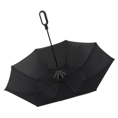 China High Quality 23 Inch American Style Semi-automatic Connection The Lock Design Outdoor Umbrella Easy To Travel Double-folding Umbrella Umbrella for sale