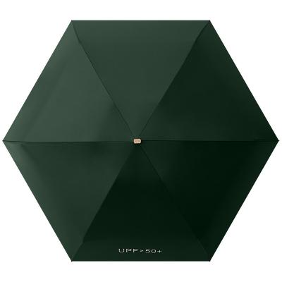 China 6k 21inch Umbrella 5 Fold Pocket Umbrella Five Folds CLASSIC Mini Small Sun Compact Lightweight Portable Umbrella Mobile Phone for sale