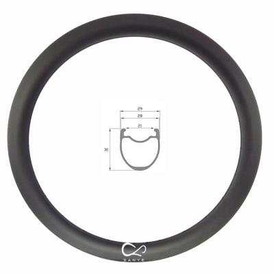 China Mountain Bikes 700C Carbon Rim With 30mm Depth For Road Bike SY700-30-29C for sale