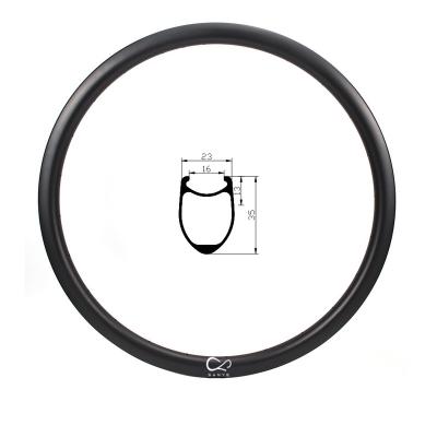 China Road Bikes Road Carbon Wheel 700C Edges Tubeless Ready Bicycle Wheelset SY700-35-23C 35mm Tubular Anvil for sale