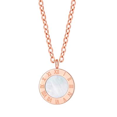 China Fashion Double Side Gemstones Pendant Two Way Wearing Rose Gold Plated Charm Dangle Necklaces for sale