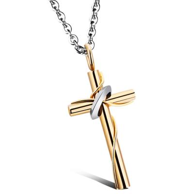 China TRENDY new design fashion jewelry personalized stainless steel cross necklace for men/women for sale