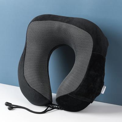 China Anti-Apnea Memory Foam Neck Rest U Shape Solid Travel Cervical Pillow for sale