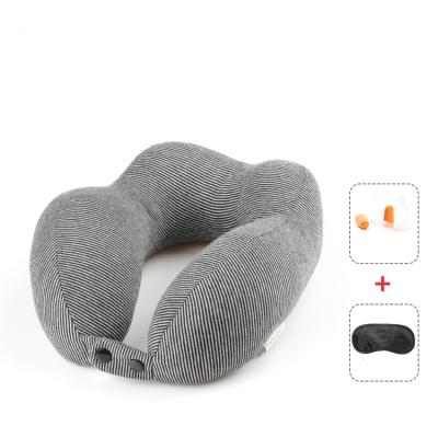 China Wholesale Anti-Apnea Airplane Travel Neck Rest Pillow Fiber Fill Travel Pillow for sale