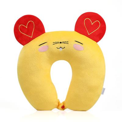 China Funny Anti-Apnea Fiber Fill Animal Shape Travel Neck Pillow for sale