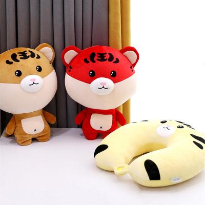 China Anti-Apnea Fashion Stuffed Cute Tiger 2 in 1 Pillow Animal Wlush Tiger Toys for sale