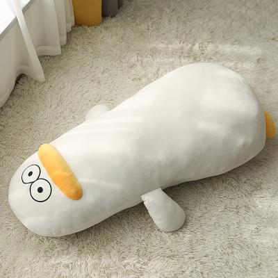 China Decorative Cute Plush Toys Long Bath Travel Duck Pillow for sale