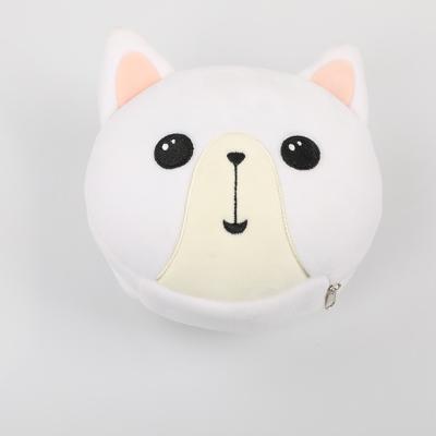 China Anti-Apnea Round Travel Neck Pillow With Eyemask With New Fashion Creative Cartoon Lovely Animal Design for sale