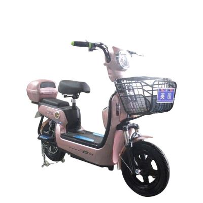 China Low Price 48V 350W Two Seat Electric Mobility Bike Unisex Electric Moped With Hydraulic Brake for sale