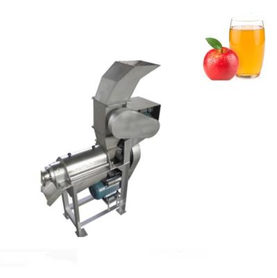 China food & Beverage Factory Commercial Apple Crushing Stainless Steel Full Automatic Spiral Fruit Squeezer Fruit Juicing Equipment for sale