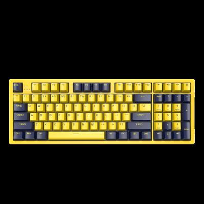 China MX PBT Key Top Cherry MX Switch 96 Cherry Mechanical Gaming Keyboard with Removable Magnetic Panel-Yellow for sale