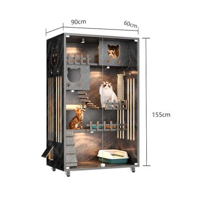 China Breathable Super large pet cage, cat cage, cat villa, super large cat house, pet room, luxury cat house, new cat house for sale