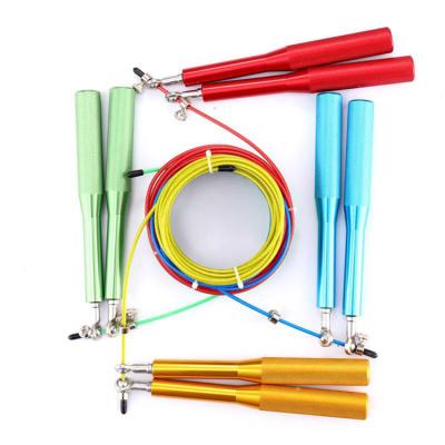 China Wholesale Custom Jump Rope Fitness Exercise Jump Rope Metal Aluminum Adjustable Jump Ropes High Durable for sale