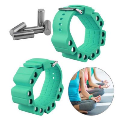 China Wholesale Adjustable Wristband High Quality Adjustable Weight Bearing Enhancement Exercise Fitness Yoga Silicone Wristband for sale