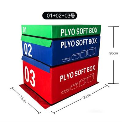 China Durable Fitness Sports Training Jumping Box Gym Exercise Foam Soft Plyo Box Set for sale