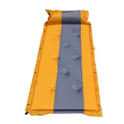 China Foldable Outdoor Sleeping Pad Camping Inflatable Mattress With Durable Folding Bed Ultralight Air Cushion Hiking Trekking for sale