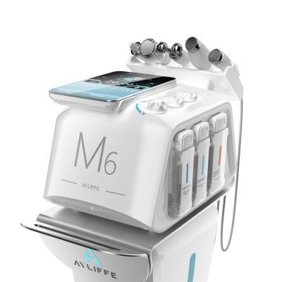 China Exfoliators 6 In 1 Hydra Oxygen Diamond Dermabrasion Machine With Plasma for sale