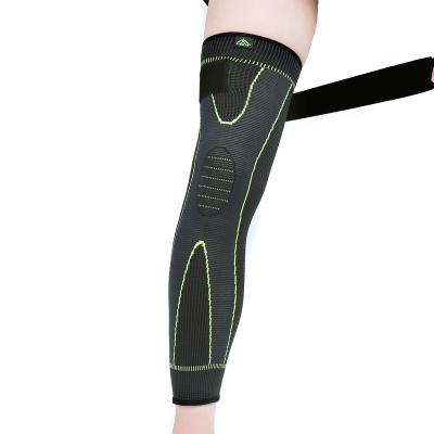 China Durable Protection Warm Elastic Sports Lengthen Compression Anti-Slip Leg Knee Sleeve Bandage Warmer Knee Pads for sale