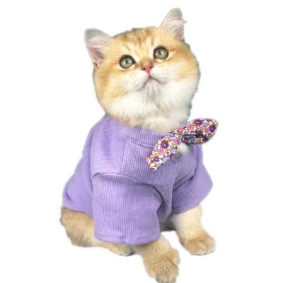 China Cat Clothes Thin Summer Clothing Sustainable Breathable Anti-fiber Cute Fashion Dog Clothes Pet Clothes for sale