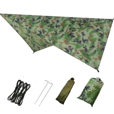 China Mountaineering Awning Triangle Strong Waterproof And Sunscreen Shading Outdoor Camping Fishing Single Tent for sale