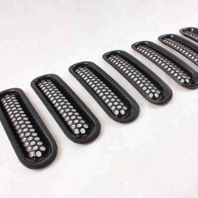 China Grille Trims For Wrangler JK Grille Trims For Jeep Wrangler JK Front Grille Decorate Offroad Accessories Parts for sale