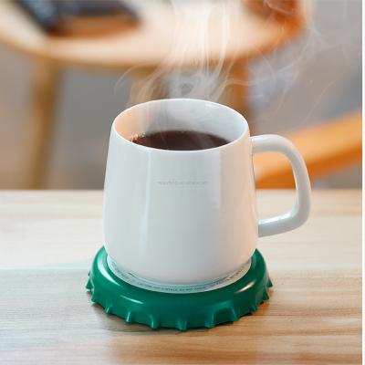 China Portale Factory Direct USB Capsule Design Desktop Portable Mug Heater Warmer for sale