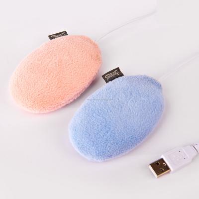 China Double Protection Low Price Plush Promotional Cover Side Heater Mini USB Hand Overheating Heater for sale