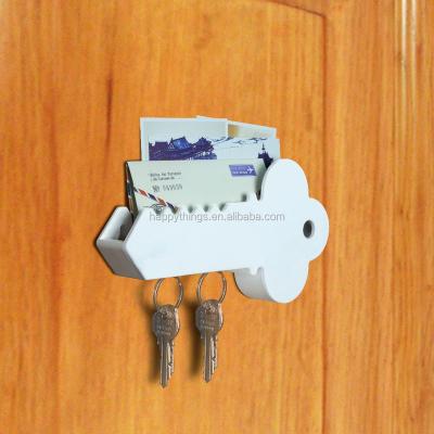 China Factory Direct Home Sticker Wall Decor Room Decor Wall Mounted Plastic Letter Holder With Magnetic Key Holder for sale