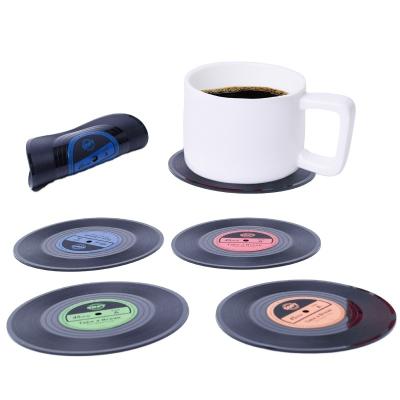 China Factory Direct Viable New Arrival Soft Silicone Vinyl Coasters For Beverage for sale