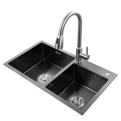 China Without faucet pia da cozinha Chinese manufacturers customize different types black stainless steel sinks at low prices kitchen sink for sale