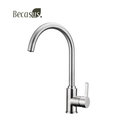 China Modern 304 Stainless Steel Pull Out Filter Faucet 360 Degree Splash Kitchen Mixer Tap for sale