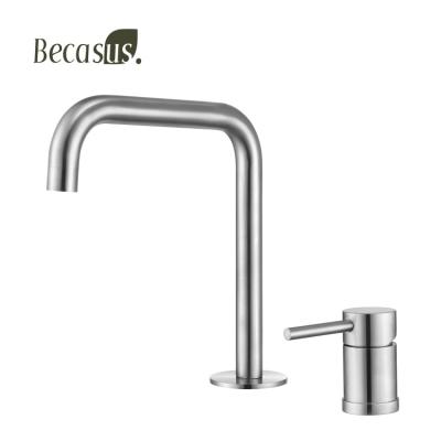 China Modern Single Handle Hot And Cold Water Bathroom Faucet Wall Mounted Bathroom Basin Sink Mixer for sale