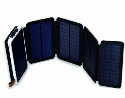 China Factory Price New 5 2018 Foldable Portable Solar Panel 12000MAH 2A Dual USB Charger Power Bank for sale