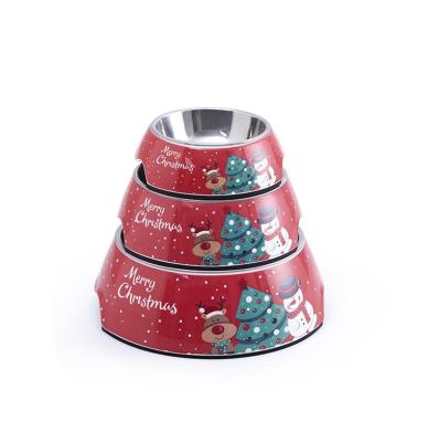 China Fine Quality Melamine Stainless Steel Pet Bowl Viable Double Viable Fancy Viable for sale