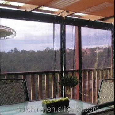 China Minimalist outdoor area such as pergolas verandas or balconies patio roller PVC Bistros blinds for sale