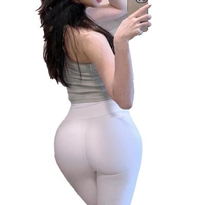 China 53 sexy custom made wholesale breathable yoga leggings crac! crack! fitness seamless hot women gym color butt for sale