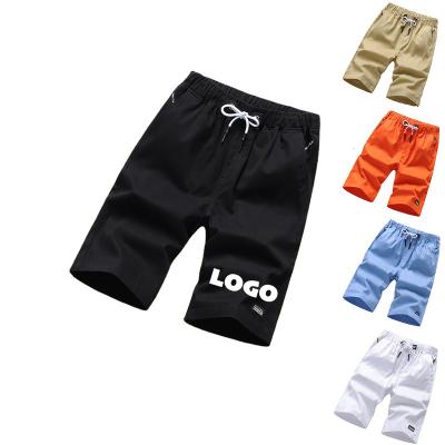 China Wholesale Cotton Elastic Casual Gym Beach Workout Jogger Anti-Wrinkle Color Fashion Custom Men's Shorts for sale