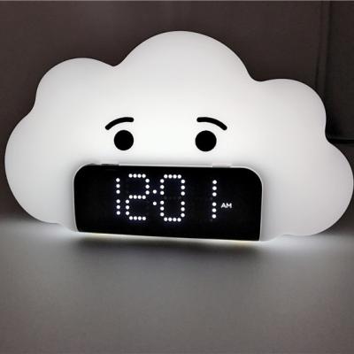 China Modern Mini Lovely Bedroom Bedside Table Antique Style Desk Wake Up Little Cloud Shalpe Alarm Clock With Nap for sale