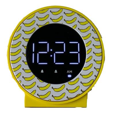 China 2021 New Product Alarm Clock With Bell USB Light Table LED Digital USB Charger Double Charging Alarm Clock CA-8 for sale