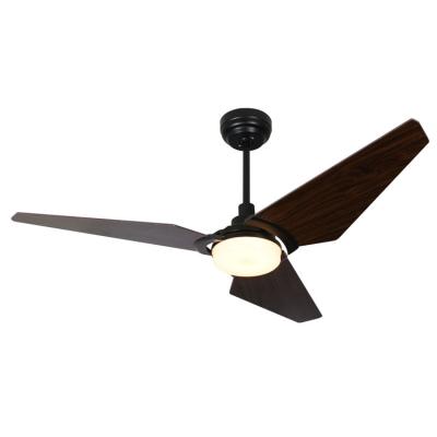 China 52 inch modern ceiling fan with light for dining room lighting decoration led ceiling fan light with remote control for sale