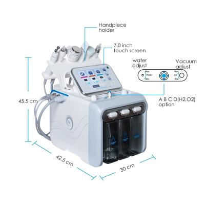 China Pro Facial Dermabrasion Diamond High Frequency Crystals Peeling Hydro Crystal Microdermabrasion Machine for sale