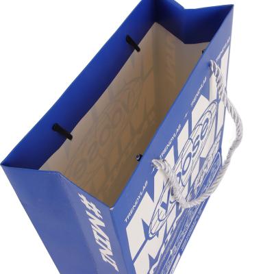 China Unique Blue Paper Guaranteed Biodegradable Quality Tote Bag for sale