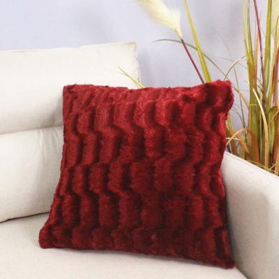 China Wearable Fluffy Throw Pillow Covers Decorative Faux Fur Shaggy Pillow Case For Sofa for sale