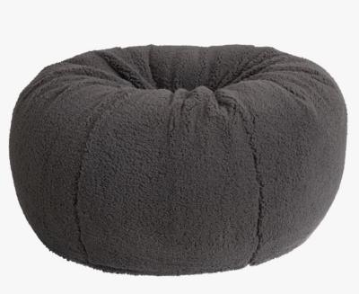 China 7ft Sherpa Fleece Sofas Faux Fur Extended Sofa Living Room Large Bean Bag Cover for sale