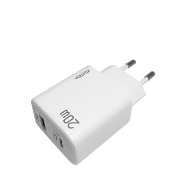 China EU plug 5v 9v 12v new design 20w 30w usb c power supply palladium 20w palladium usb-c power adapter charger for sale