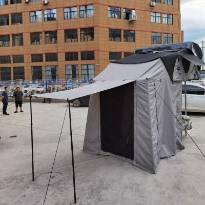 China Extended Type Lightweight Hard Shell Car Roof Tent ABS SUV Top Tent With Rack for sale