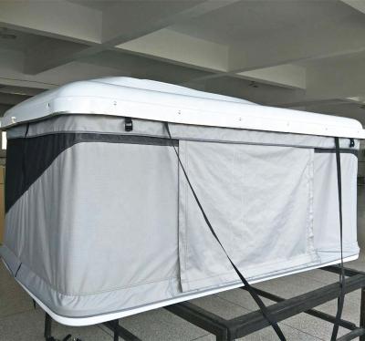 China Extended Type Various Type 4X4 SUV Hard Shell Roof Top Tent With Black Mesh for sale